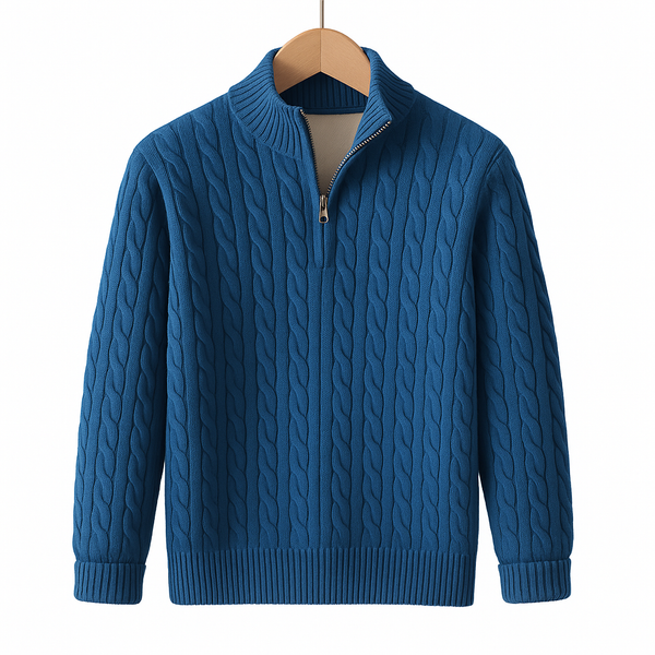 Pull à Col Roulé Zippé – New York