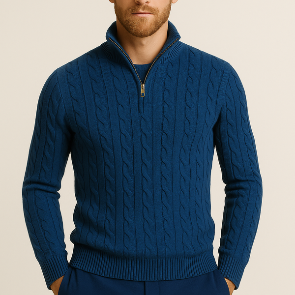 Pull à Col Roulé Zippé – New York